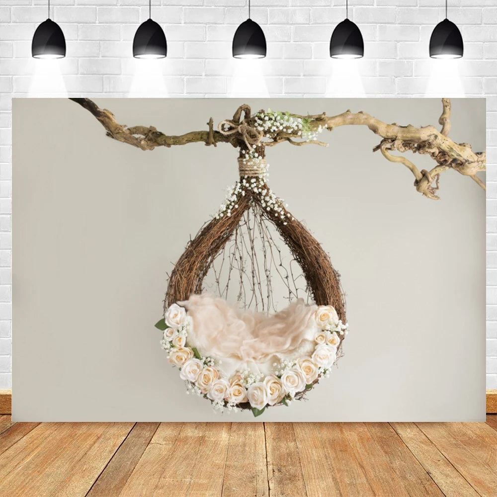 Your Newborn Photo Backdrop Floral Birthday Theme Studio Background For Kids Photo Shoots
