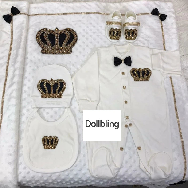 Your Perfect Cotton Outfit Set With Personalization Crown
