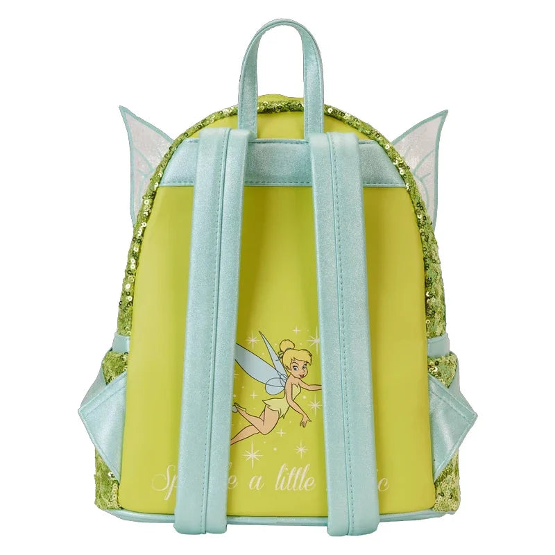 Tinker Bell Series Allover Print Little Bit of Pixie Cosplay Mini Backpack High Quality Cartoon Leisure Bag Gift