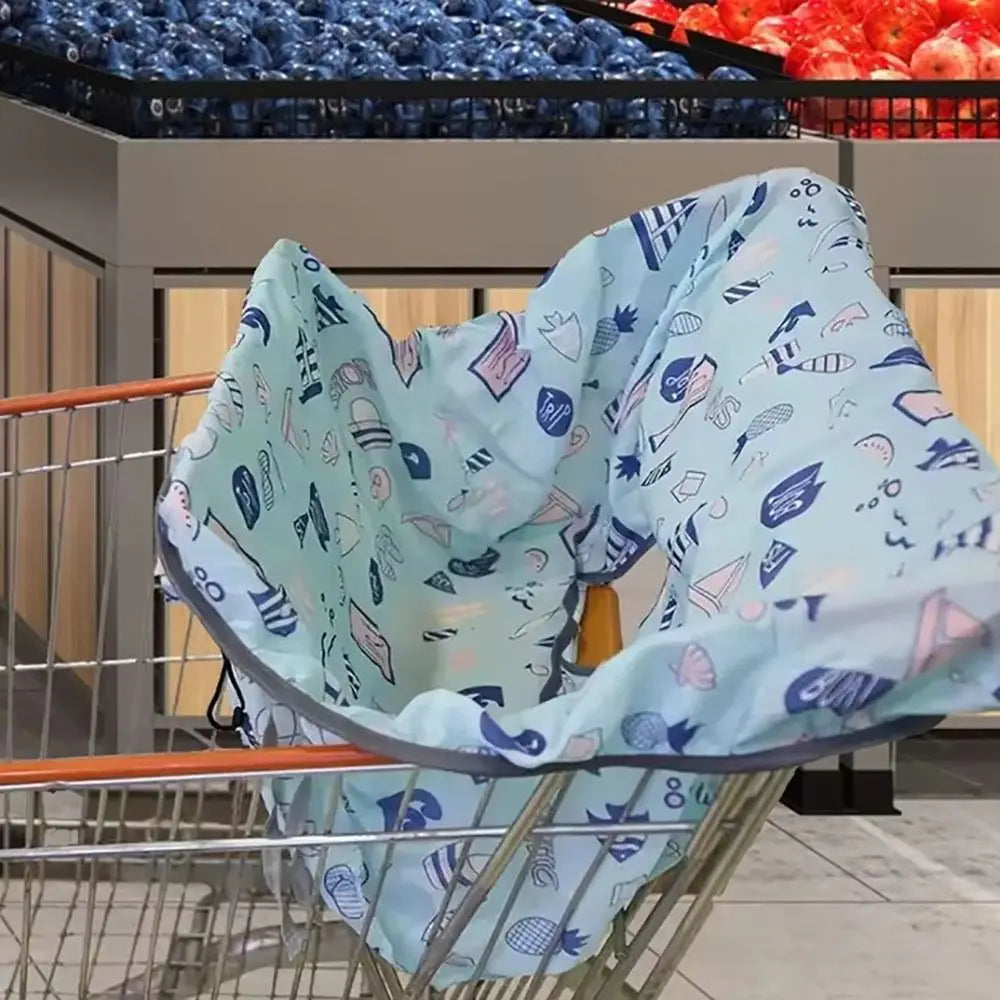 Cartoon Shopping Cart Cover Waterproof Anti-Dirty Kids Seat Cushion Item Baby Seat Pad for Grocery Supermarket Traveling
