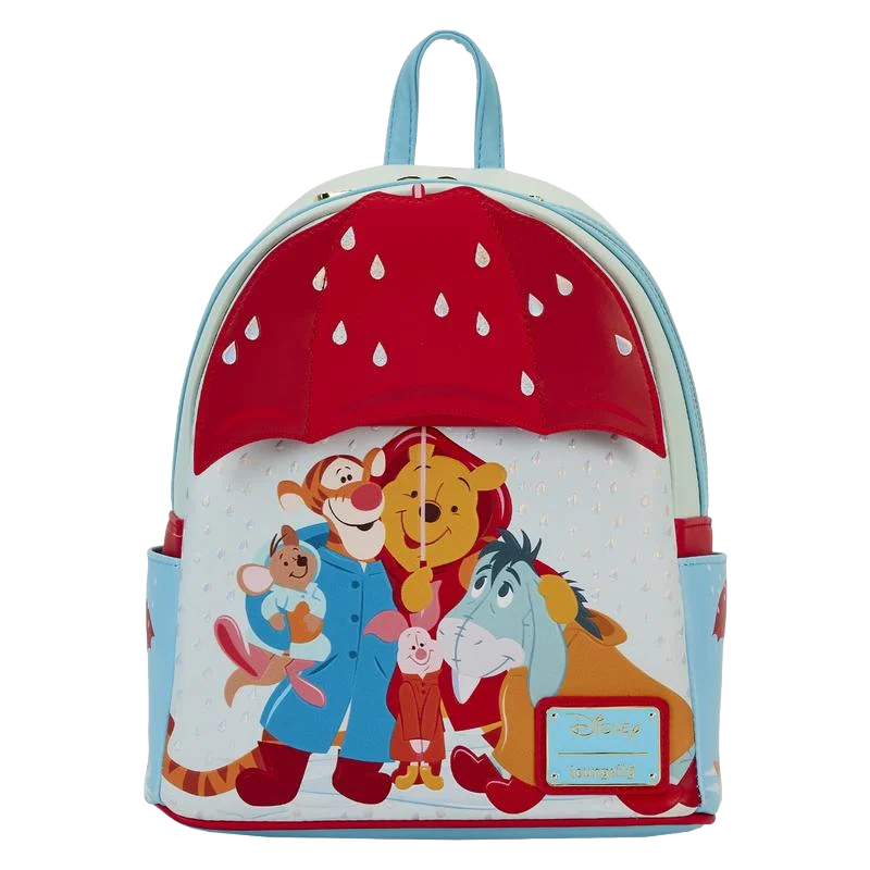 Hot Loungefly Disney co-branded Winnie the Pooh small size rainy day series backpack waterproof fashion children's bag