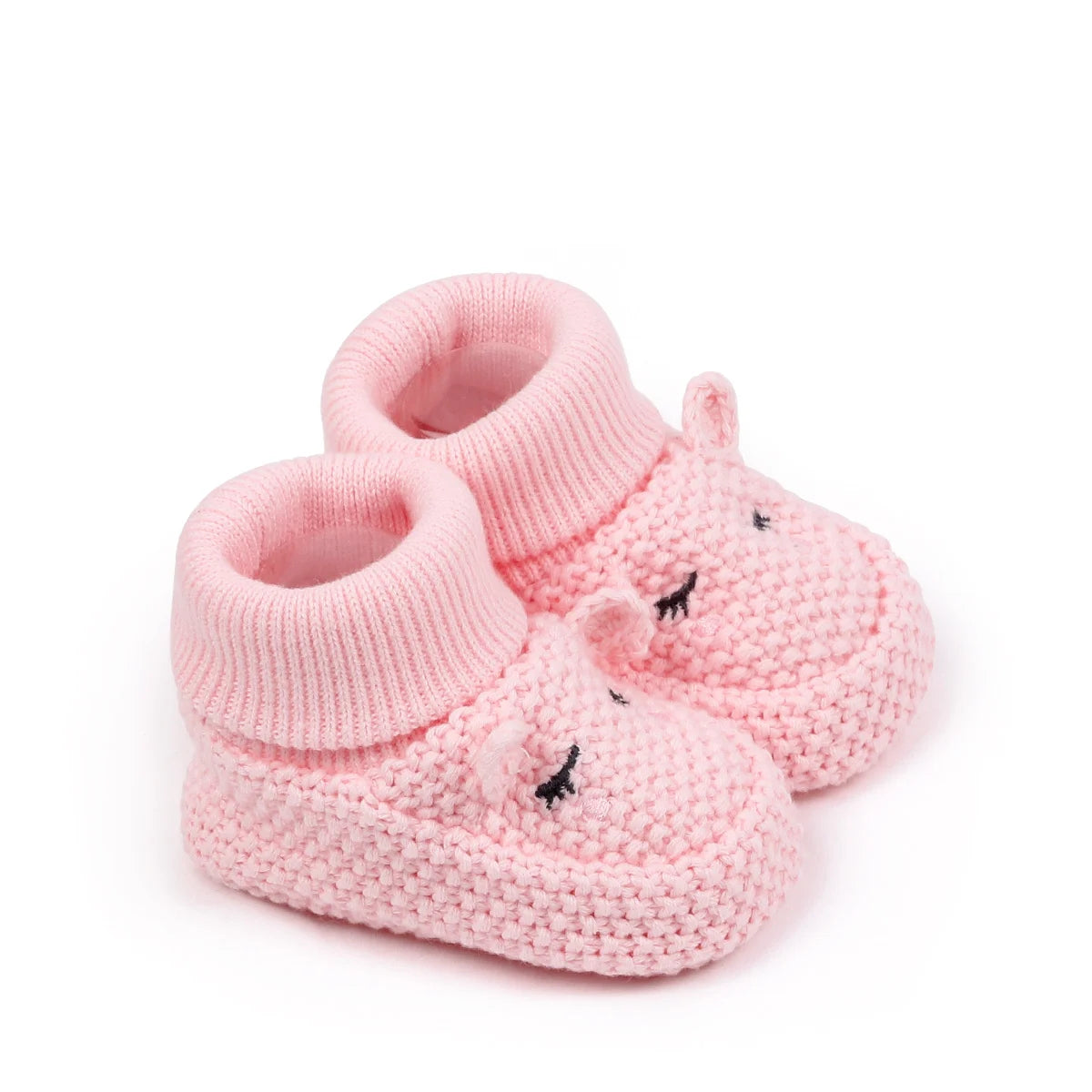 Autumn and Winter 0-6 Months Handmade Knitted Baby Wool Shoes Perfect for Newborns and Full-Month Babies Won't Come Off