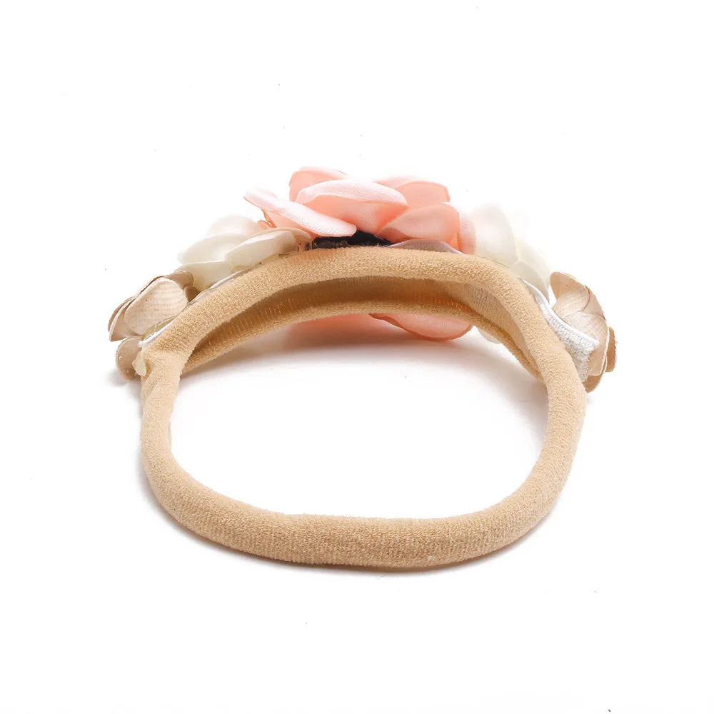 Beautiful Lovely Baby Flower Headbands Newborn Head Band for 0-12 Months Infant Headband Boutique Headwear High Elastic