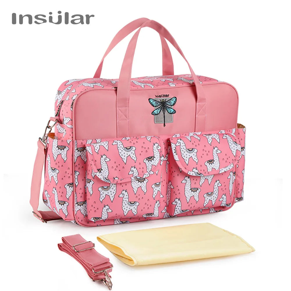 New Style Waterproof Diaper Bag Large Capacity Messenger Travel Bag Multifunctional Maternity Baby Stroller Bag