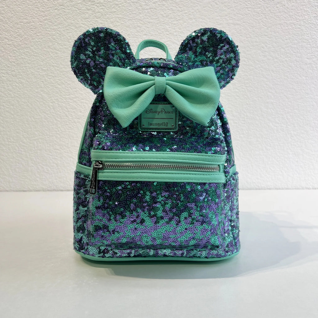 Mickey Fashion Backpack Travel Portable Storage Bag Creative Sequin Element Design Outdoor Travel Practical Peripheral Fun Gifts