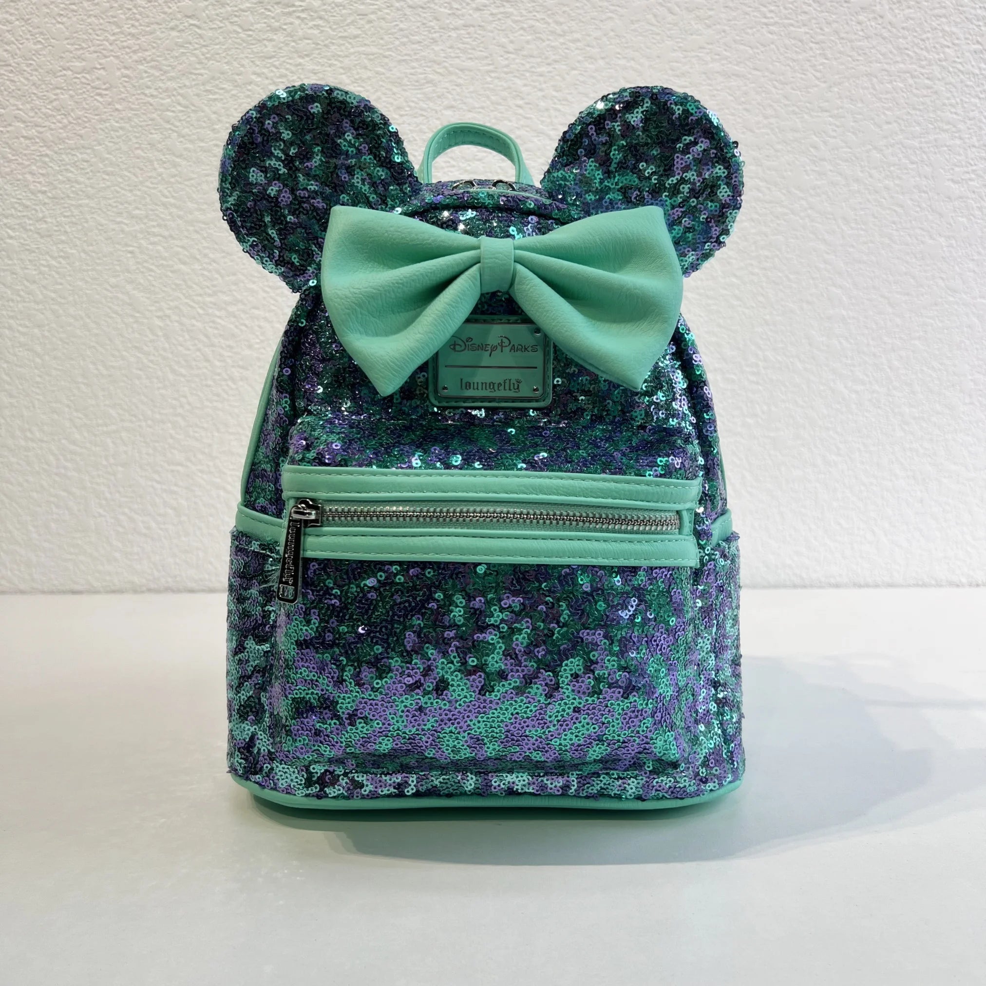 Mickey Fashion Backpack Travel Portable Storage Bag Creative Sequin Element Design Outdoor Travel Practical Peripheral Fun Gifts