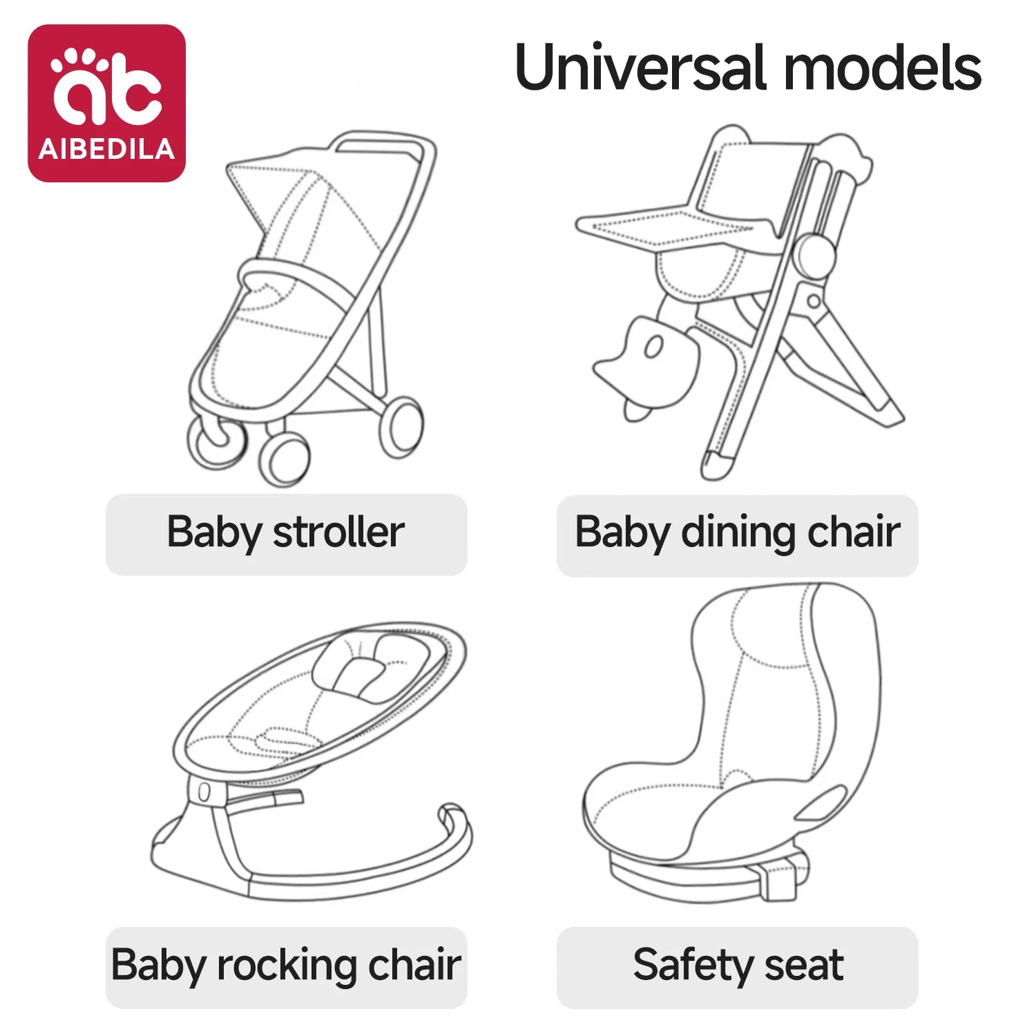 Stroller Cushion Head Pillow Support Sleeve Pram Pad Soft Thickened Cotton Baby Carriage Accessories Warm Baby Stroller Seat