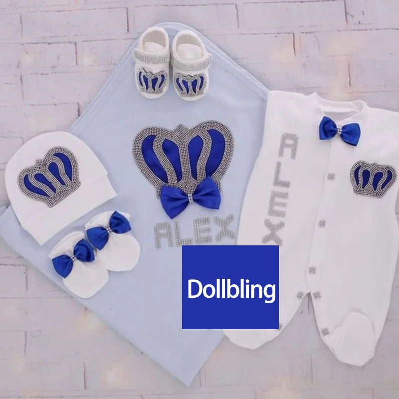 Your Perfect Cotton Outfit Set With Personalization Crown