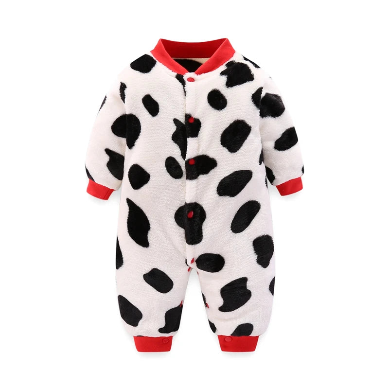 Unisex Baby Romper Jumpsuit Soft Flannel 0 To 18 Months Spring Winter Clothes For Newborns