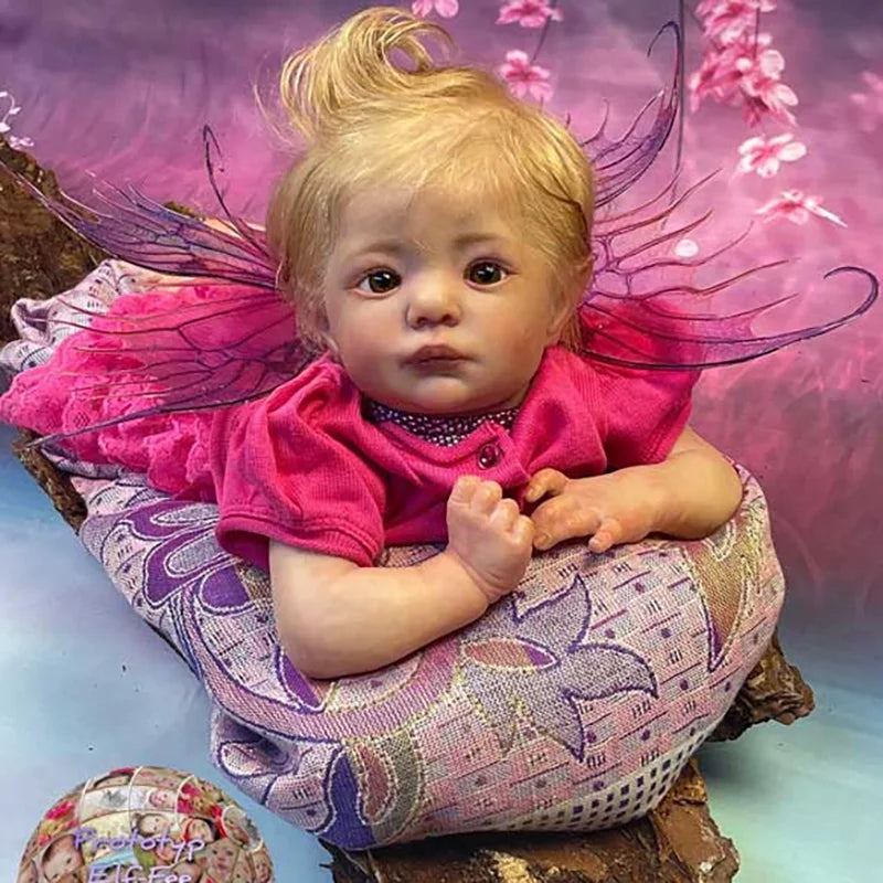 Reborn Doll Kit Vinyl Unpainted Cloth Body Includes Limbs And Eyes