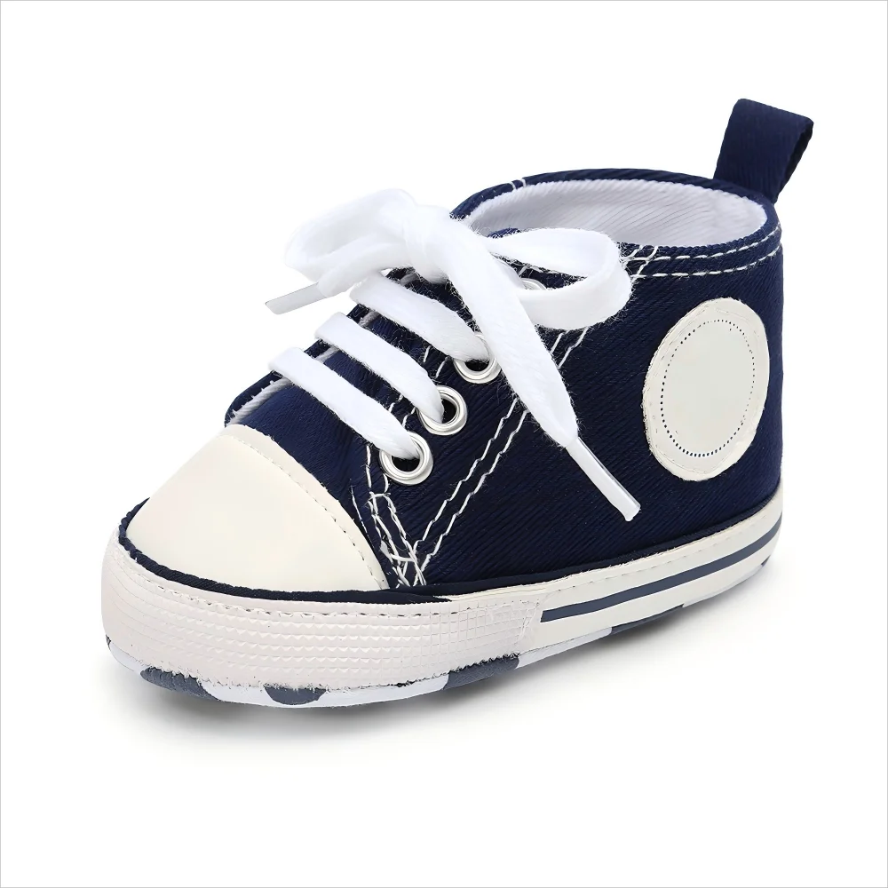 Unisex Baby Canvas Shoes 0 To 18 Months Multicolor Classic Casual Anti Slip Soft Sole First Walkers