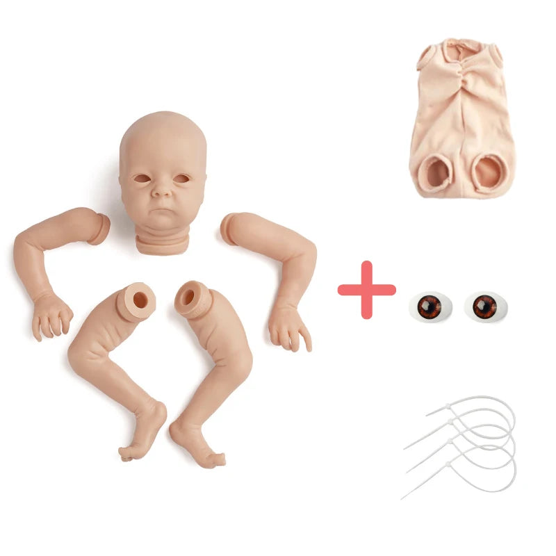 Reborn Doll Parts Kit + Vinyl + Unpainted + DIY Blank Kit