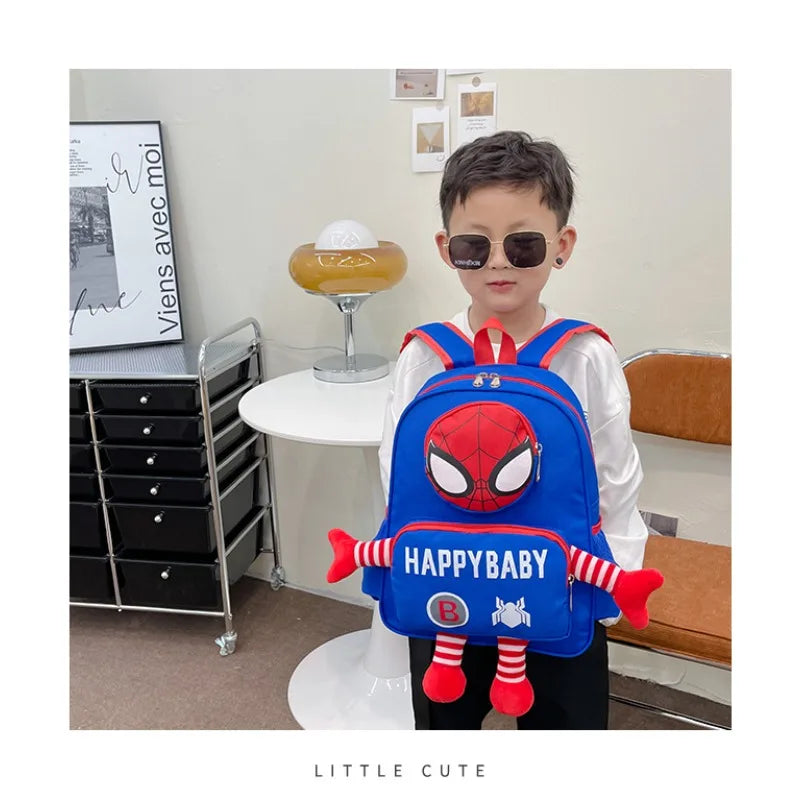 Disney backpack fashion cartoon cute boys and girls backpack lightweight anti-lost kindergarten bag