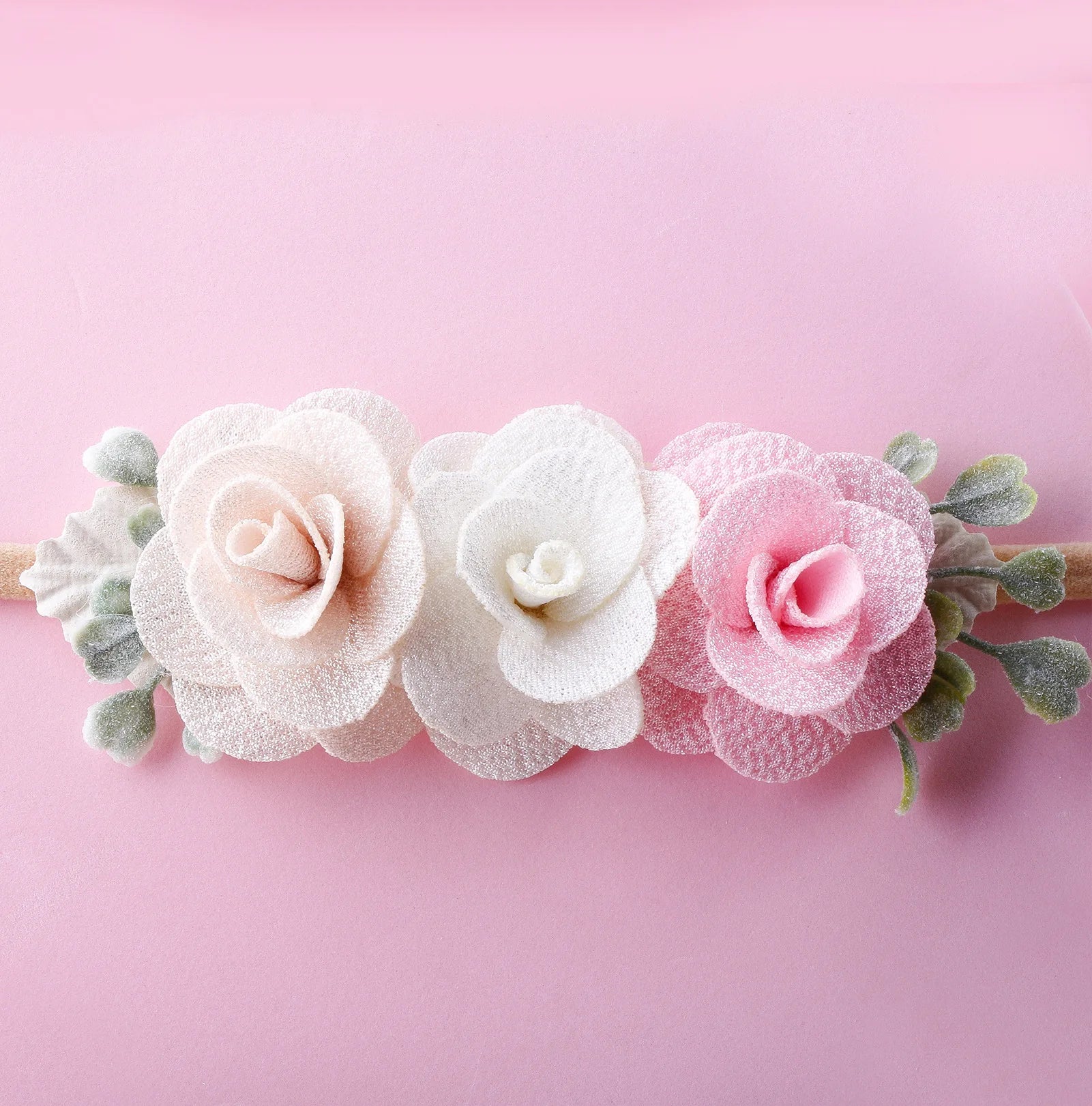 Beautiful Lovely Baby Flower Headbands Newborn Head Band for 0-12 Months Infant Headband Boutique Headwear High Elastic