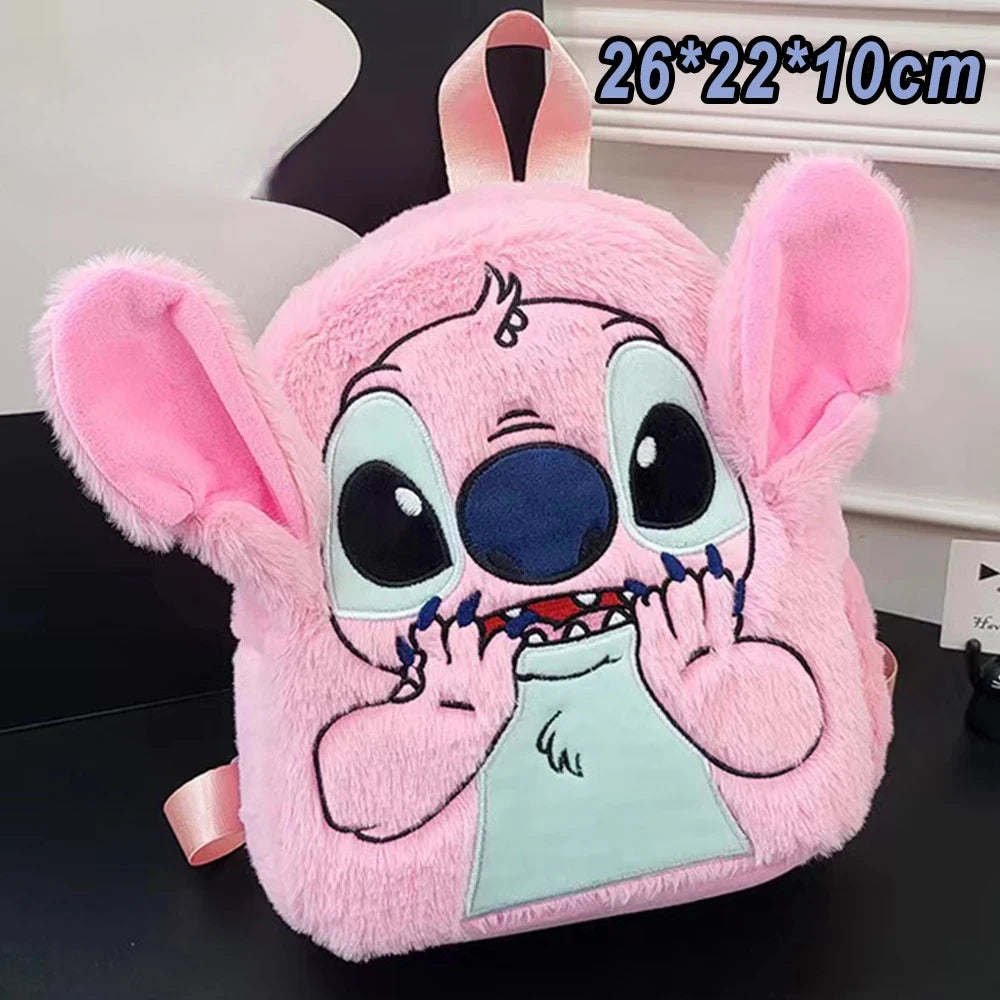 Backpack Plush Disney Stitch Big Capacity For School Days