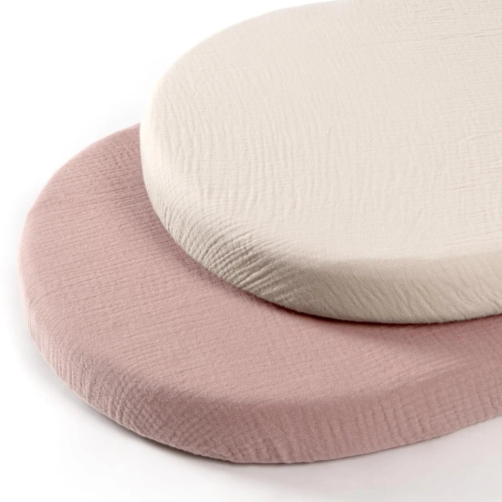 Two Pack Breathable Cotton Baby Crib Fitted Sheets Universal 32x17 Inches Soft and Cozy For Your Newborn