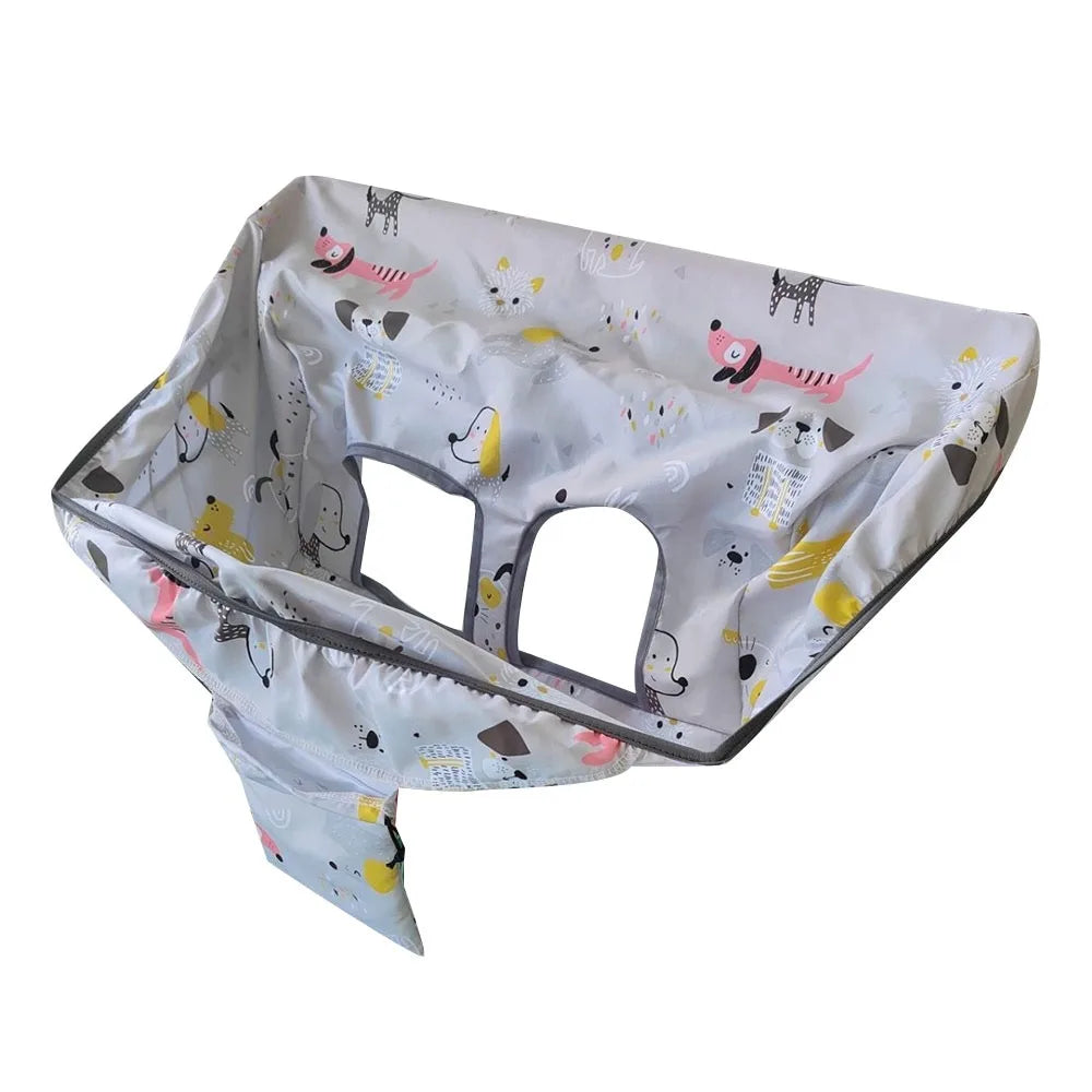 Shopping Cart Cover Polyester Cotton Blend Waterproof Wipe Clean