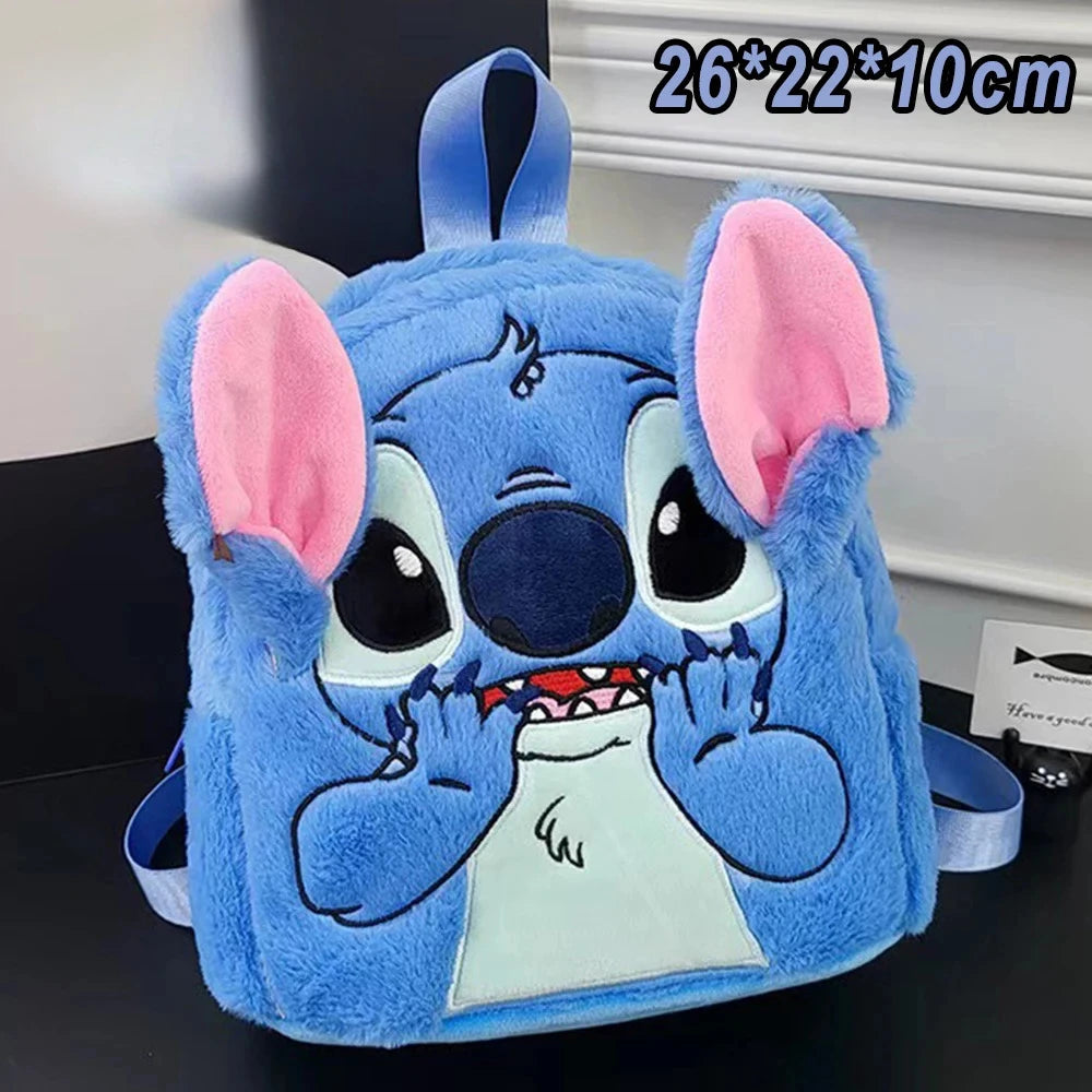 Backpack Plush Disney Stitch Big Capacity For School Days
