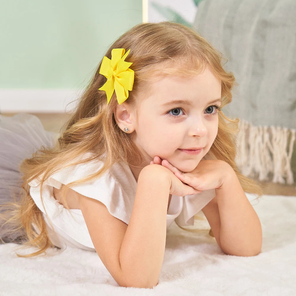 25/30/40/50/60Pcs 3inch Sunflower Hairclips for Children's Hair Accessories Wholesale Kids Baby Hairpin Girls Headclip
