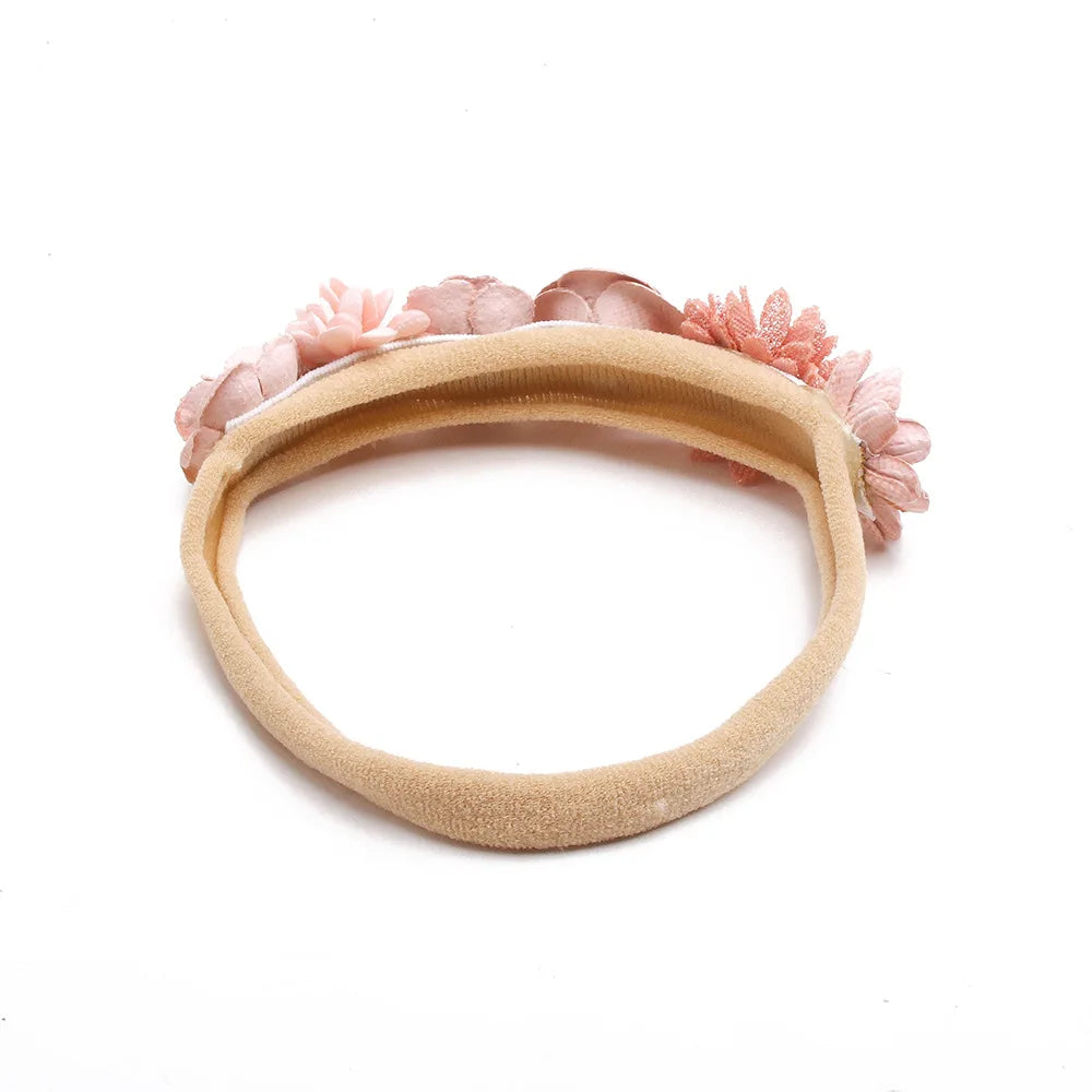 Beautiful Lovely Baby Flower Headbands Newborn Head Band for 0-12 Months Infant Headband Boutique Headwear High Elastic