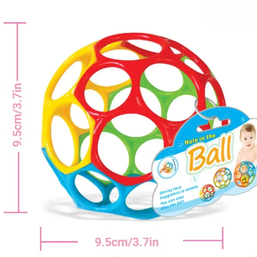 Soft Ball Rattle Toy For Babies 0 To 12 Months Newborn Grasping Teether Sensory Educational Toy Hand Bell
