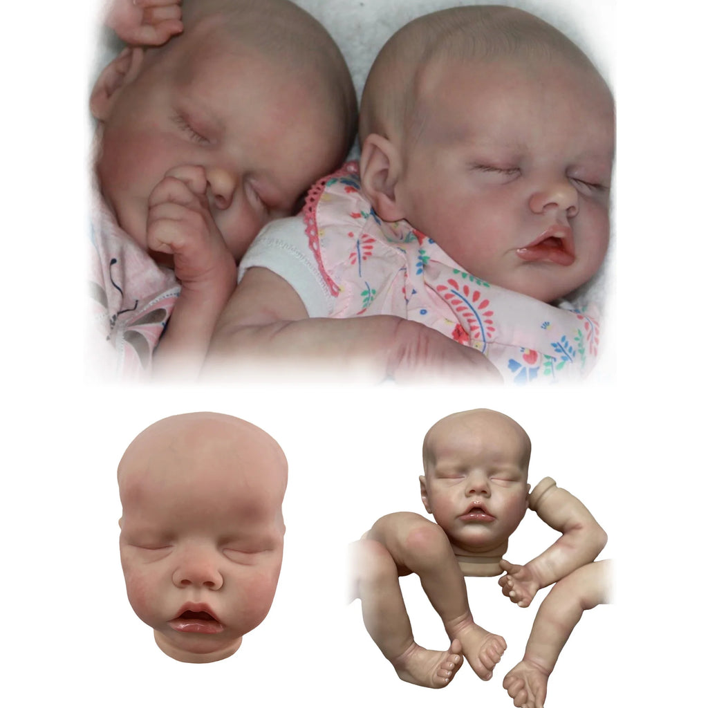 Doll Kit Vinyl 16-Inch Painted Unassembled Reborn Kit DIY Enthusiast