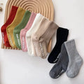 Baby Non-Slip Socks 3-Pack – Cotton Blend, 0–3 Years