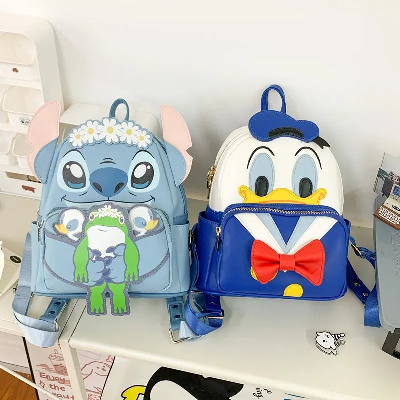 Disney cartoon Mary Cat Kids Backpack Donald duck Schoolbag Girls Boys Cute Backpack Bag
