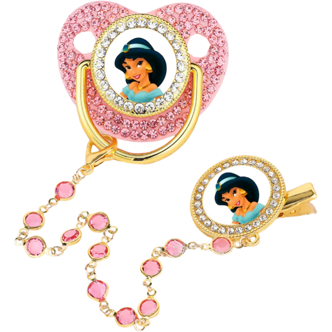 Baby Pacifier & Teething Ring – Glitter Silicone