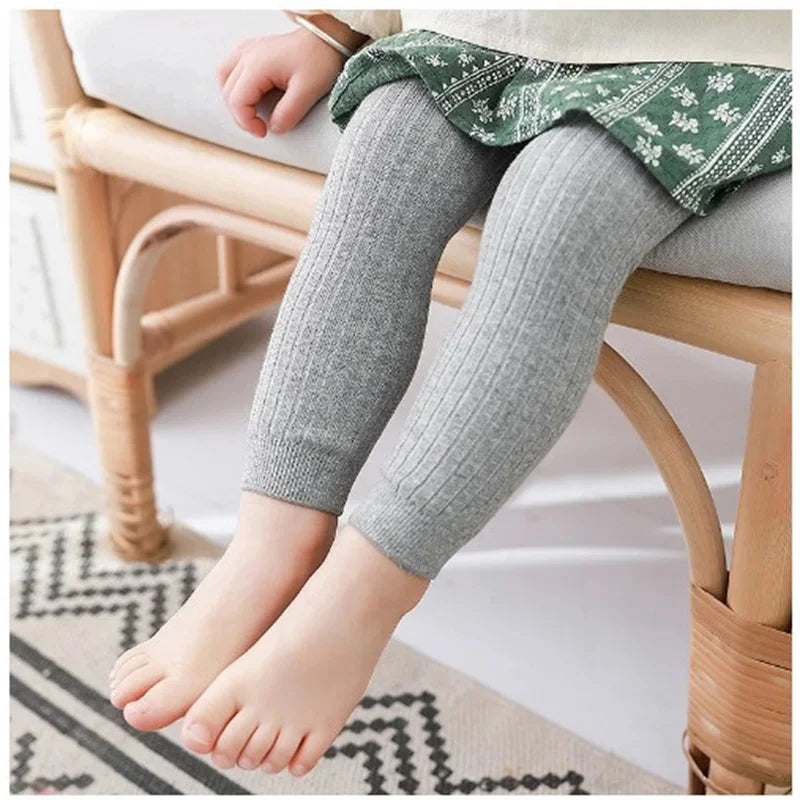 Kids Knit Leggings – Cotton Blend, 0–6 Years