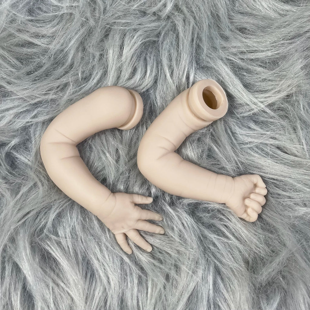 18 Inch Quinlyn Reborn Vinyl Doll Kit Unpainted With Cloth Body And Engraved Name