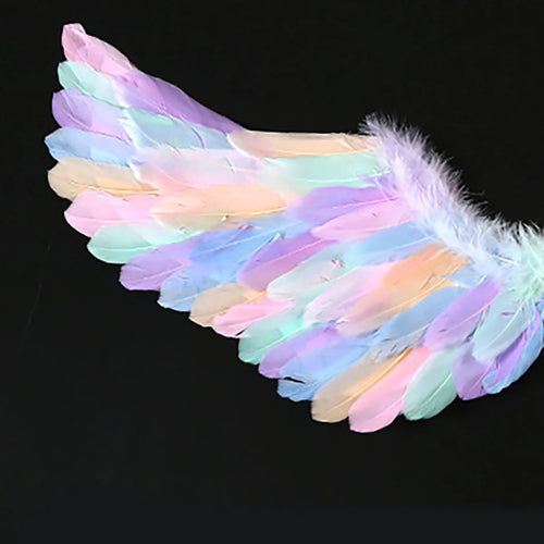 Angel Wings Faux Feather White Kids Halloween Cosplay Prop