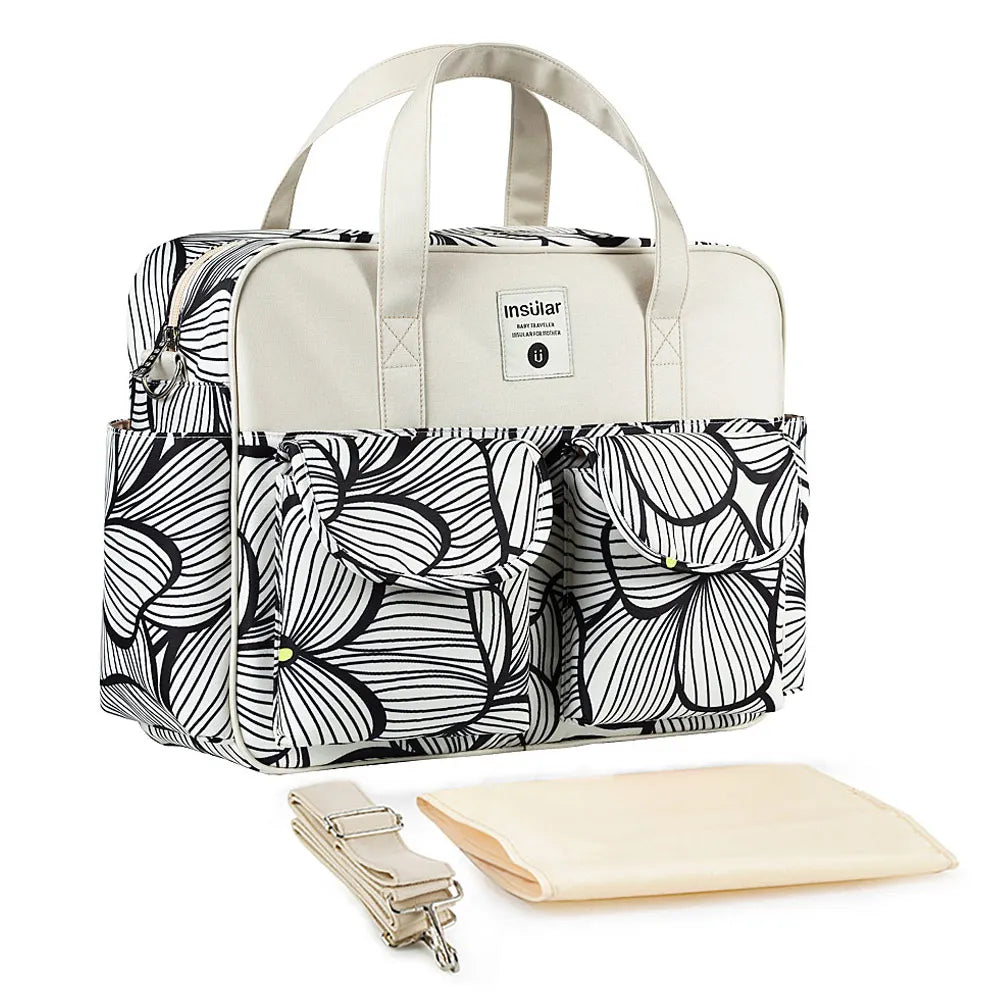 New Style Waterproof Diaper Bag Large Capacity Messenger Travel Bag Multifunctional Maternity Baby Stroller Bag