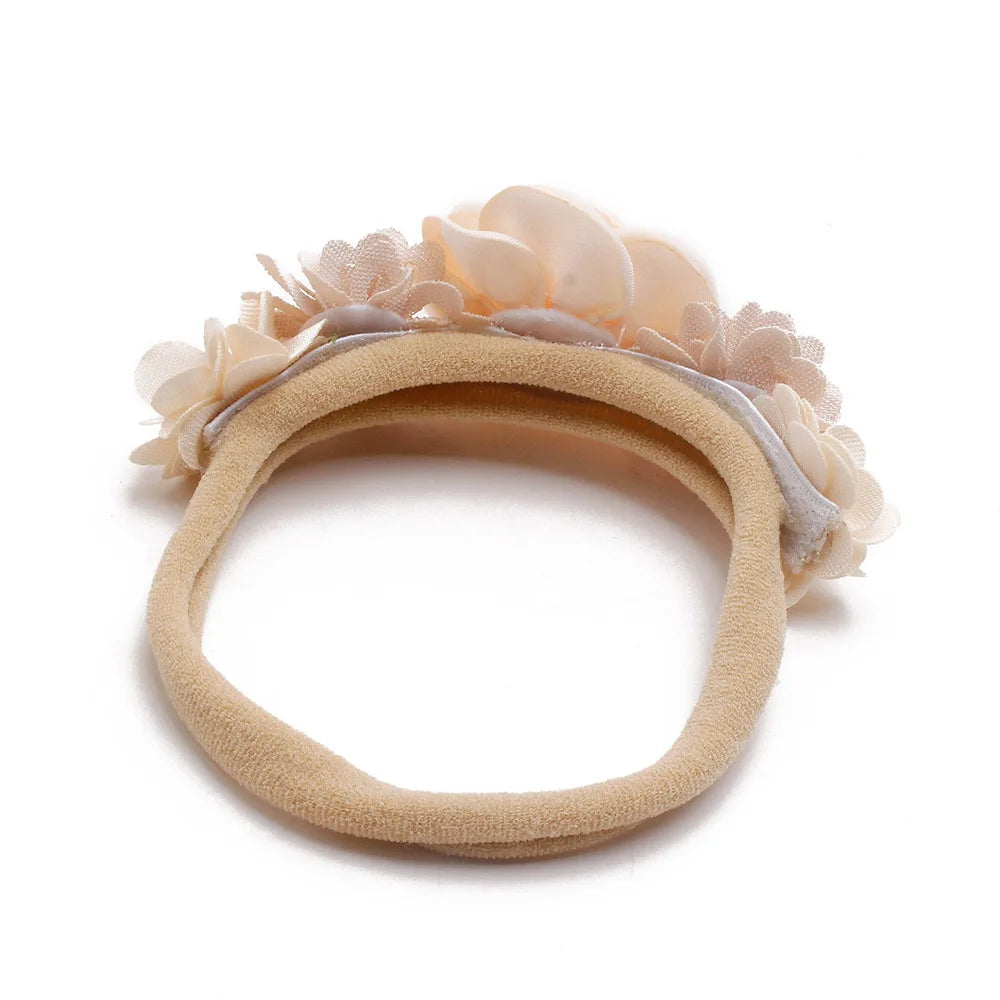 Beautiful Lovely Baby Flower Headbands Newborn Head Band for 0-12 Months Infant Headband Boutique Headwear High Elastic
