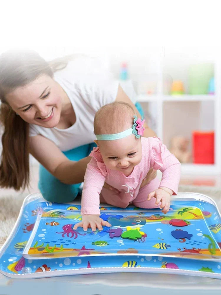 Baby Tummy Time Sensory Water Mat PVC Activity Play Mat