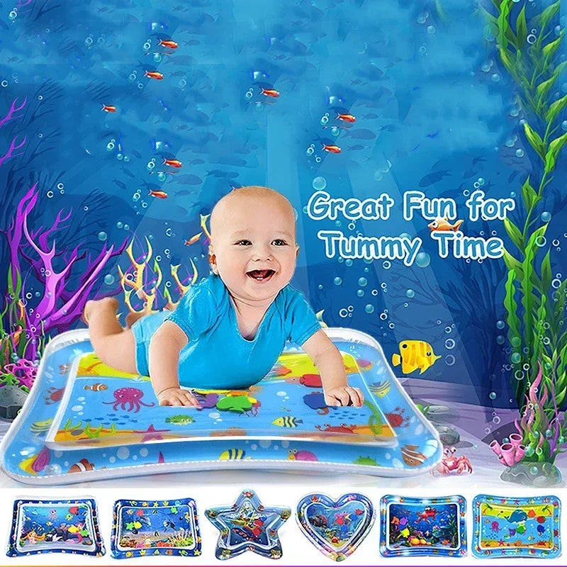 Baby Tummy Time Sensory Water Mat PVC Activity Play Mat