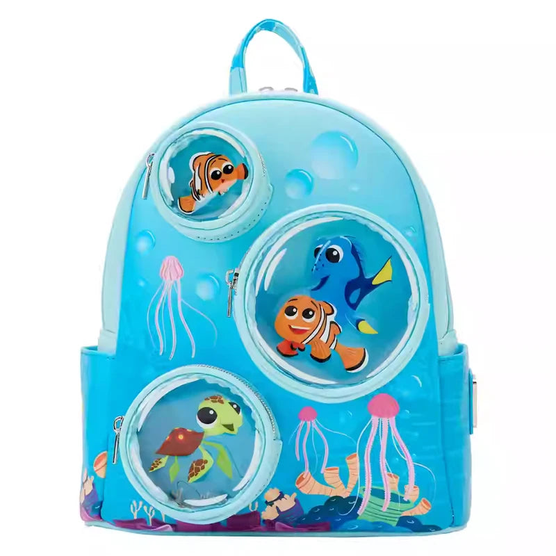 Sequin Mini Backpack Multicolour Snow Globe Motif