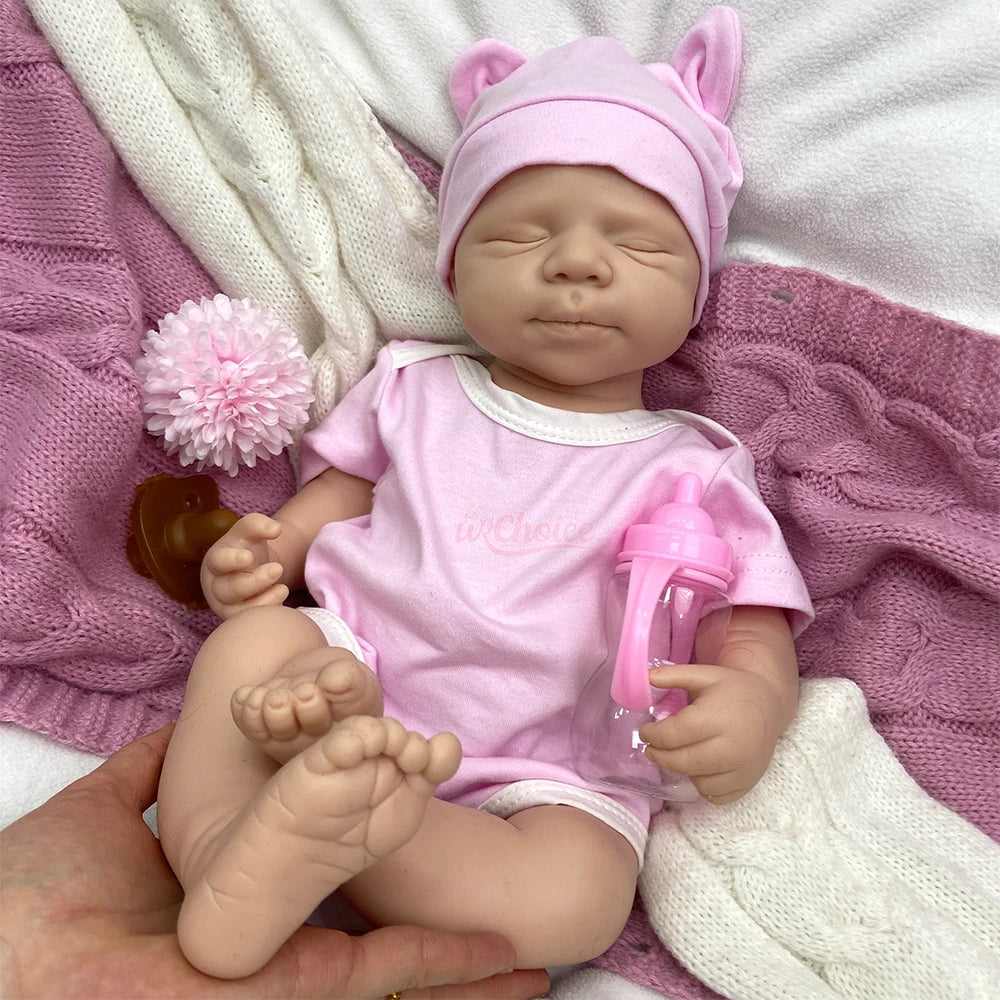20 Inch Full Body Silicone Reborn Baby Girl/Boy Anatomically Correct Realistic 3D Skin Tone
