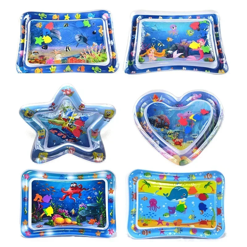 Baby Tummy Time Sensory Water Mat PVC Activity Play Mat