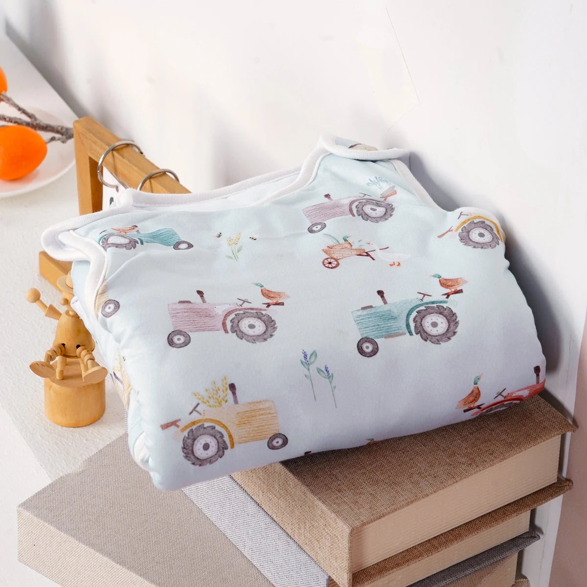 HappyFlute Baby Sleeping Bag Bamboo Cotton Warm Wearable Blanket Winter Print Vest Sleep Sack For Newborn