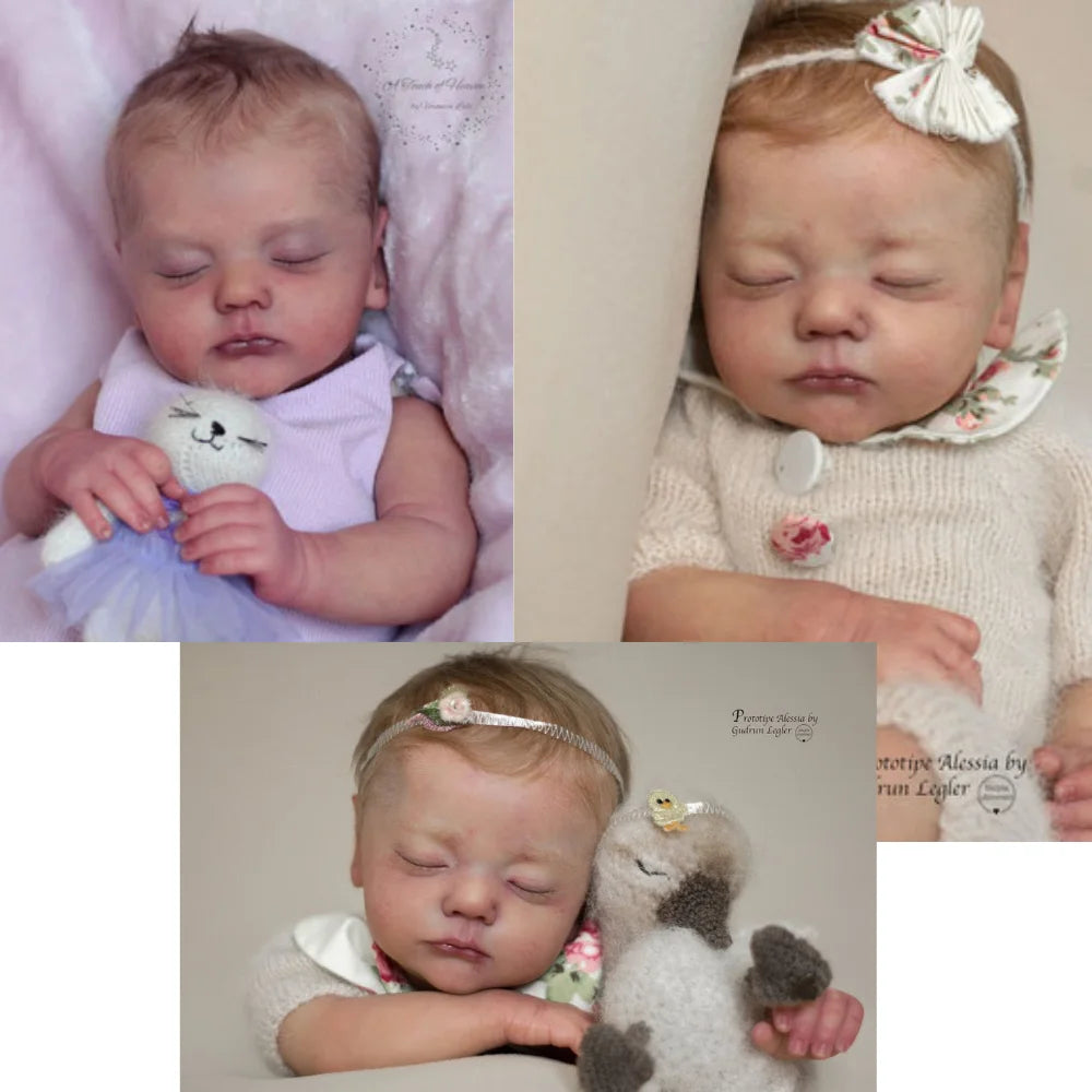 Reborn Baby Doll Kit Alessia Vinyl Unpainted Limited COA