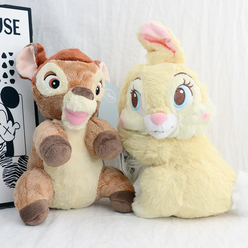 Bambi & Thumper Plush Bunny Duo Plush Yellow and Grey Soft Collectible