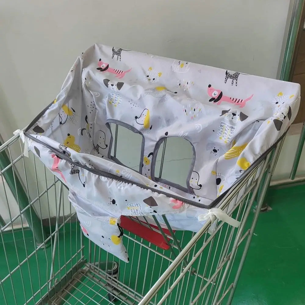 Cartoon Shopping Cart Cover Waterproof Anti-Dirty Kids Seat Cushion Item Baby Seat Pad for Grocery Supermarket Traveling