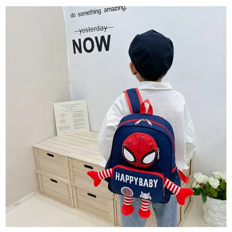 Disney backpack fashion cartoon cute boys and girls backpack lightweight anti-lost kindergarten bag