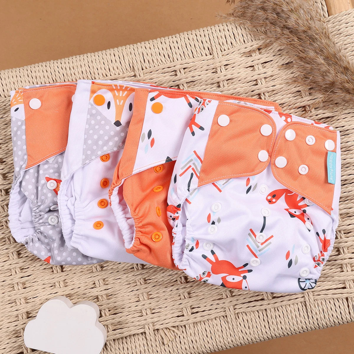 Your Perfect Cloth Diaper Covers Set Washable, Eco Friendly, Adjustable Fit For 3 To 15 Kg