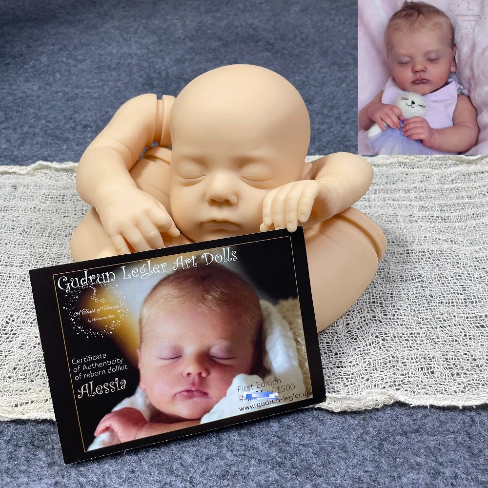 Reborn Baby Doll Kit Alessia Vinyl Unpainted Limited COA