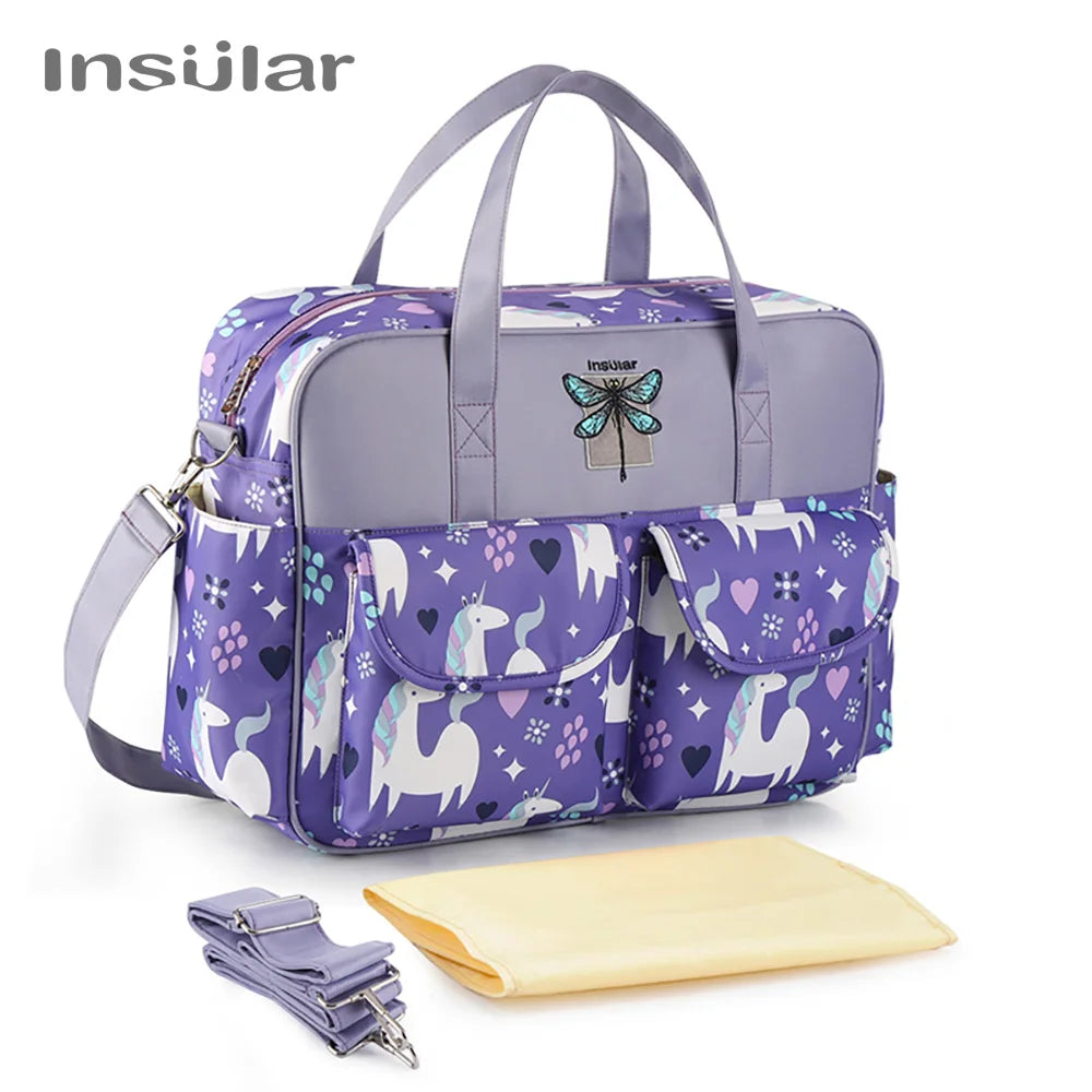 New Style Waterproof Diaper Bag Large Capacity Messenger Travel Bag Multifunctional Maternity Baby Stroller Bag