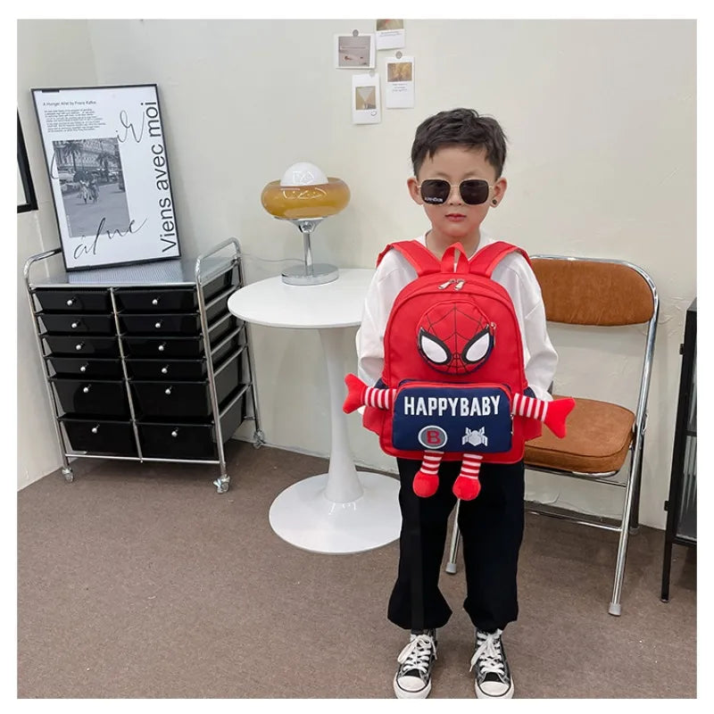 Disney backpack fashion cartoon cute boys and girls backpack lightweight anti-lost kindergarten bag