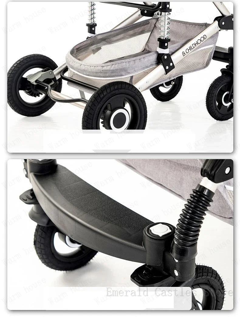 baby stroller 3in1 Luxury High Landscape baby pram portable baby pushchair multifunctional Newborn Carriage double faced