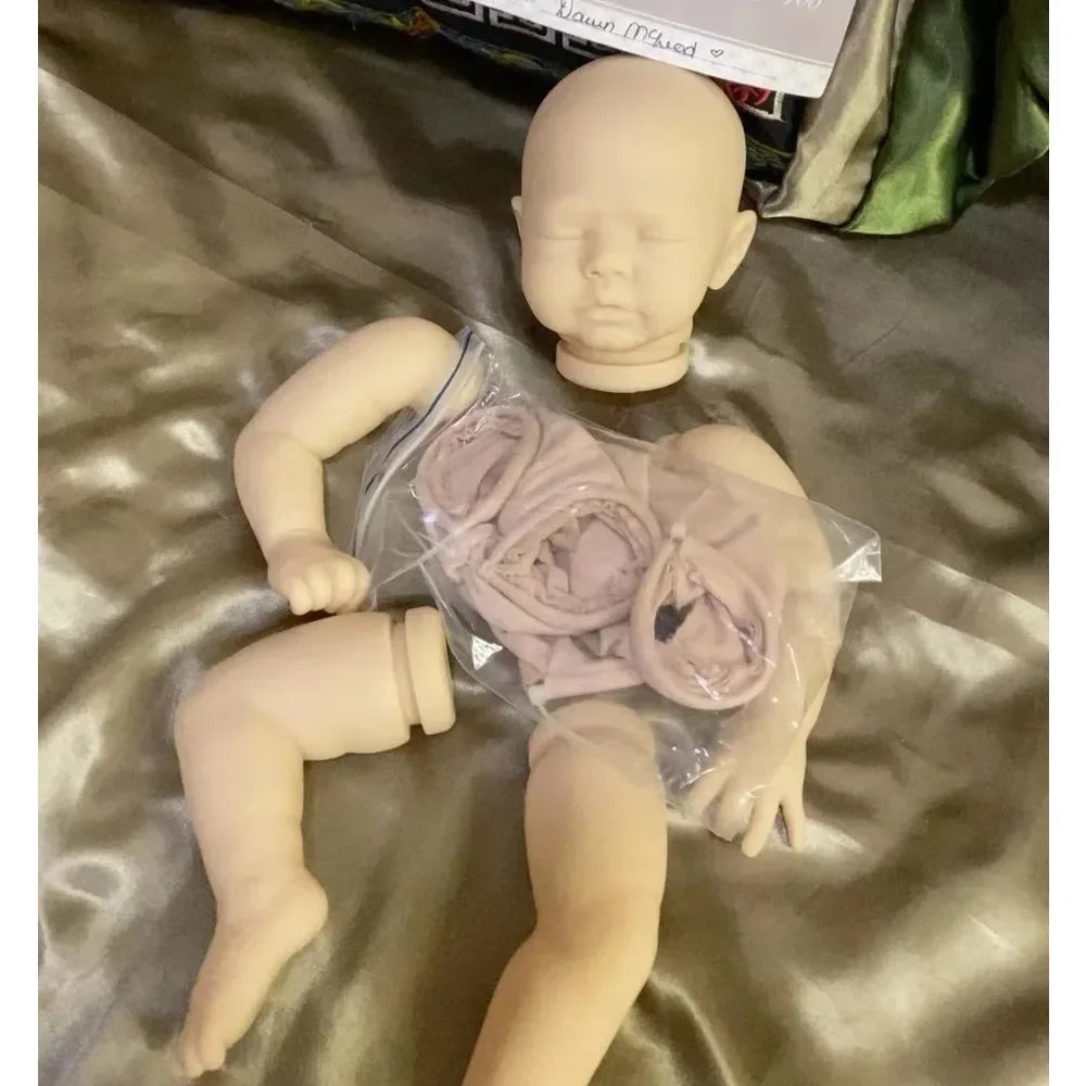 16 Inch Zori Reborn Doll Kit Cloth Body Unpainted Soft Touch DIY